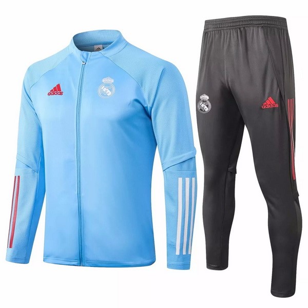 Survetement Football Real Madrid 2020-21 Gris Bleu Clair